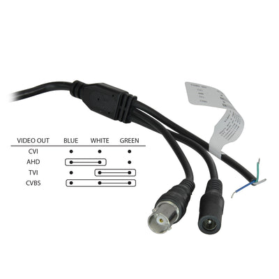 Telecamera dome Gamma 1080p PRO - 4 in 1 (HDTVI / HDCVI / AHD / CVBS) - 1/2.8" Sony Starvis IMX307+8550 - Lente 3.6 mm - LED IR Distanza 20 m - WDR