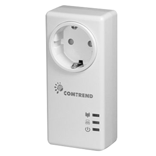 Adattatore Ethernet PLC - Trasmissione 10/100/1000 Mbps - Trasmissione dati attraverso la rete elettrica - Plug & Play - Installazione nella presa di corrente - Uscita: Spina e connessione tipo Schuko RJ45