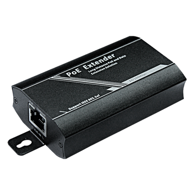 POE extender - Permette di ampliare la distanza di alimentazione POE - IEE 802.3 af/at - Potenza di uscita 15,4 W - Porte 10/100 Mbps