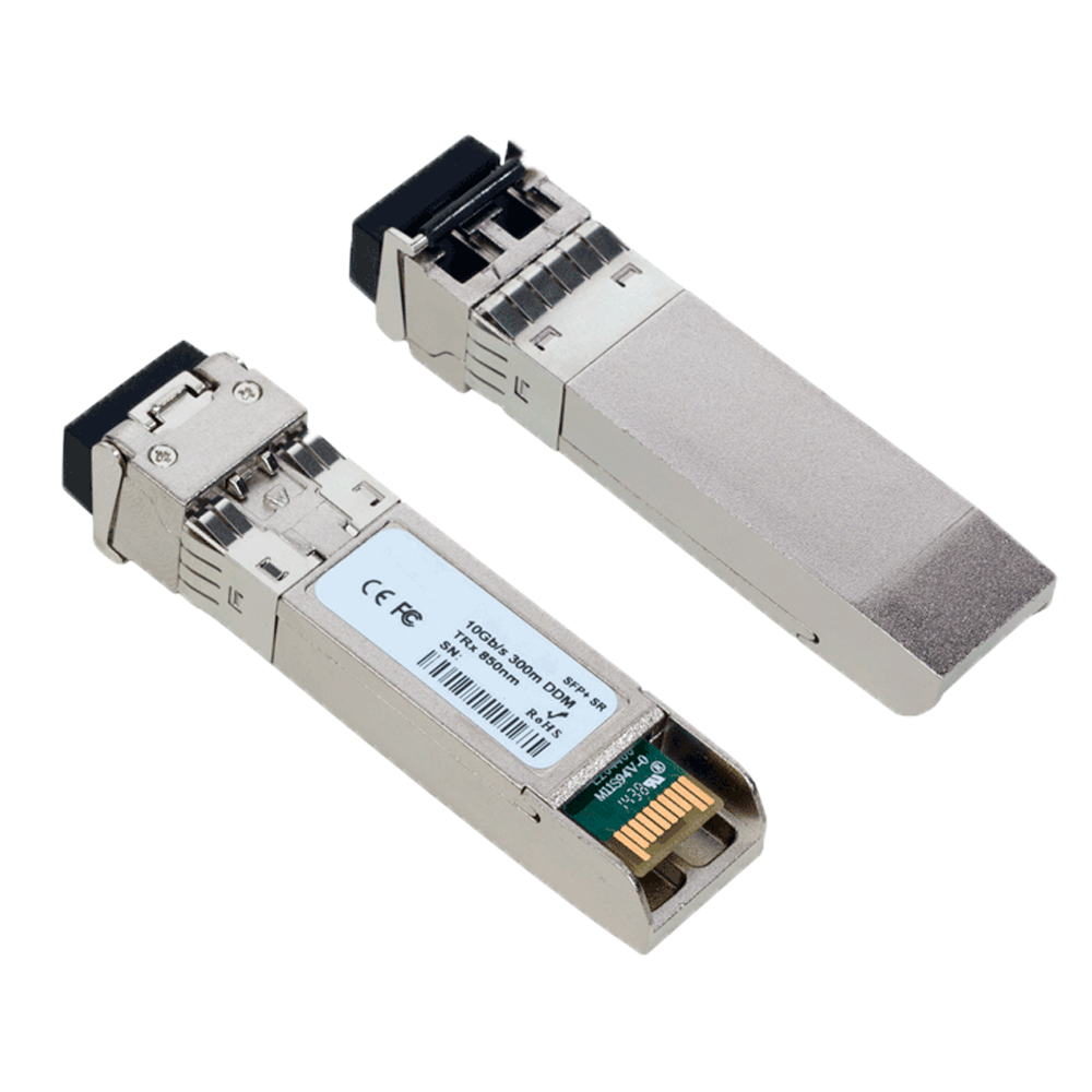 Modulo Transceiver SFP+ - Lunghezza d'onda 850 nm - Fibra multimodale - Connettore LC duplex - Massima distanza 300 m - 10Gbps - 10GBASE-LR/LW