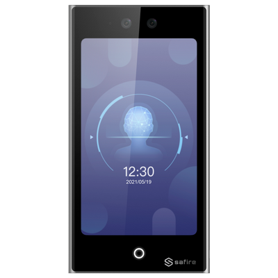 Control de Accesos y Presencia Safire - Tarjetas faciales, MF y MF DS y PIN - 10.000 usuarios | 150.000 registros - TCP/IP, WiFi, RS485 y Wiegand | IP65 - Control integrado (sensor, pulsador y relé) - Safire Control Center | Conexión Safire