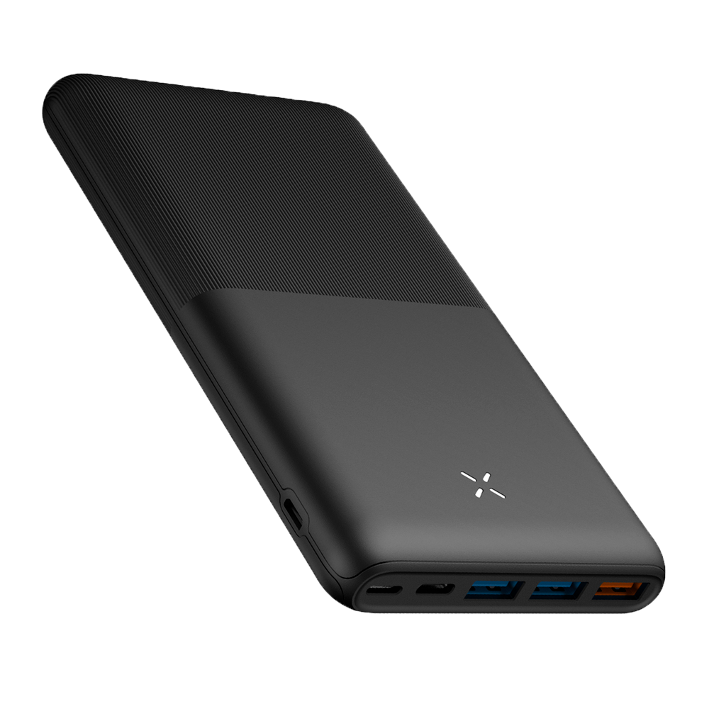 VEGER - Power bank Ultra sottile - Capacità 20000mAh (77Wh ) - Ricarica veloce 22.5W - Ingressi Micro USB,Lightning, USB-C - Uscite 3 USB, USB-C