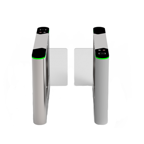 Torniquete de acceso bidireccional - Puerta batiente acrílica - Horarios, alarmas y modos de apertura - Tamaño de paso 635 mm - Fabricado en acero inoxidable SUS304 - Compatible con sistemas de terceros