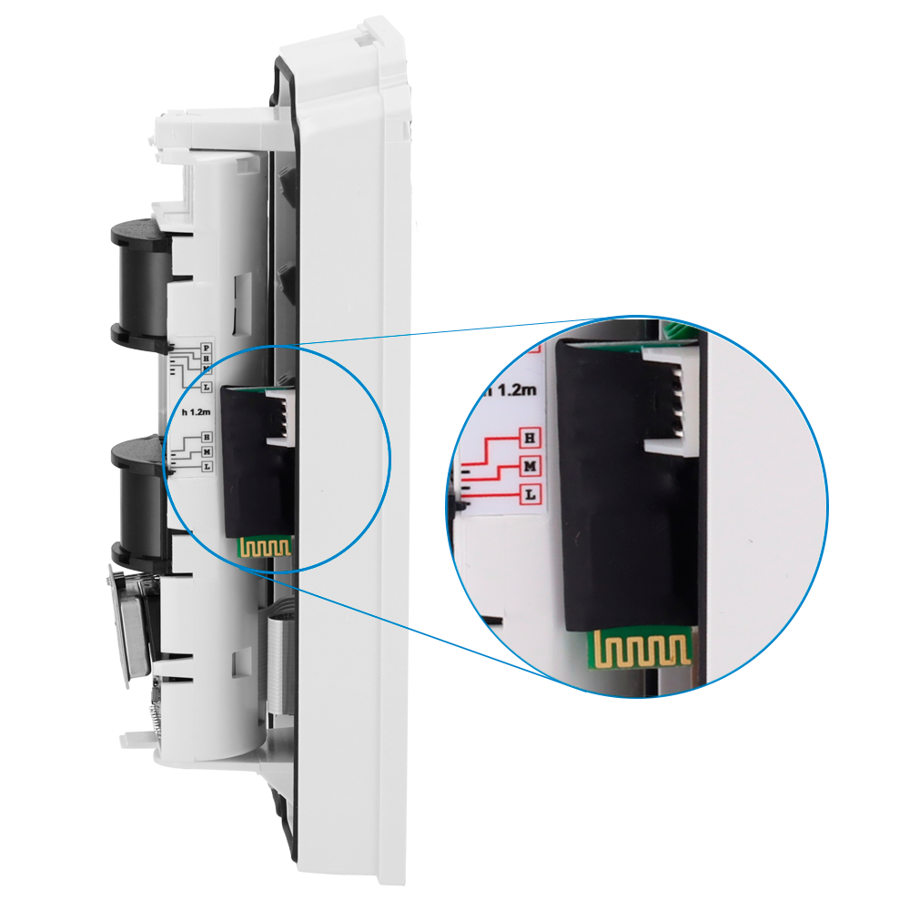 Duevi - Módulo Bluetooth de configuración - Compatible con detectores Duevi - Permite configurar y ajustar los parámetros - Compatible con App View Sensor (Android)