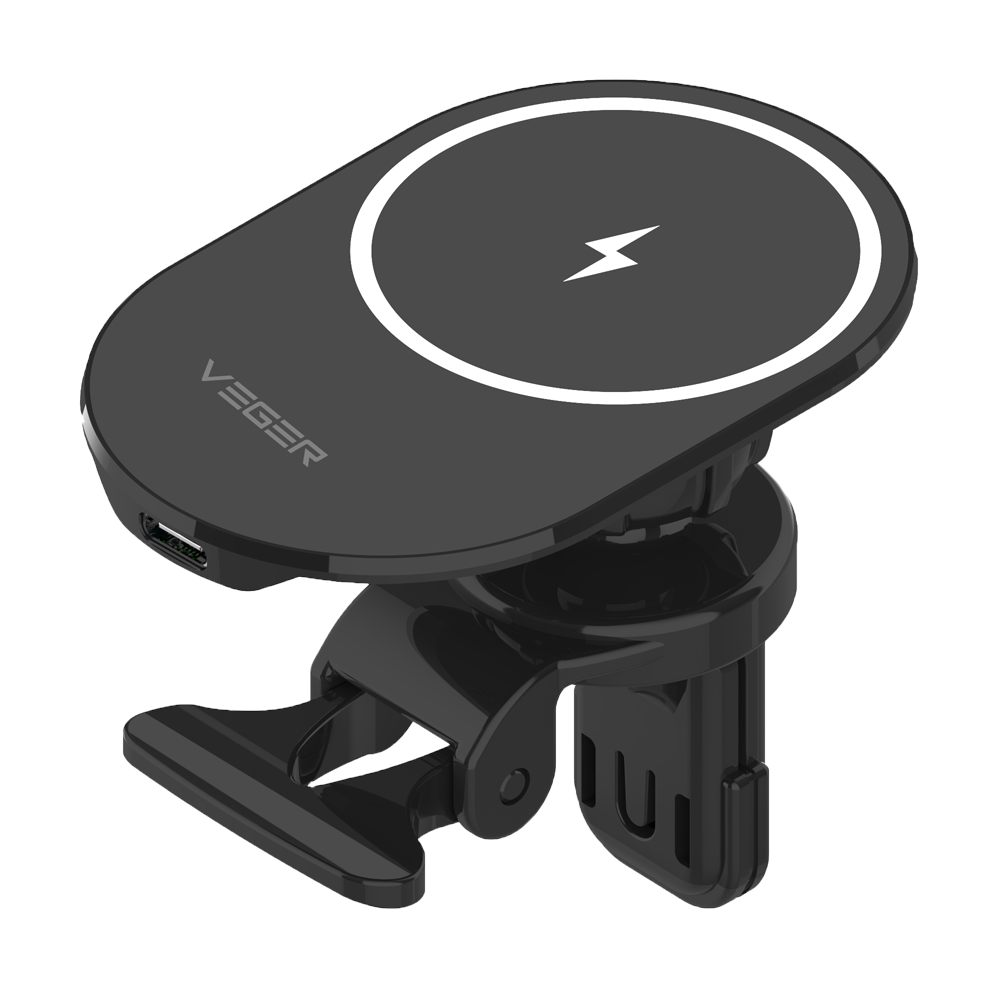 VEGER - Cargador inalámbrico - Aparcamiento - Potencia total 15 W - Entrada 1 puerto USB-C -
