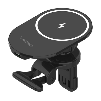 VEGER - Cargador inalambrico - Para coches - Potencia total 15 W - Entrada 1 puertos USB-C -