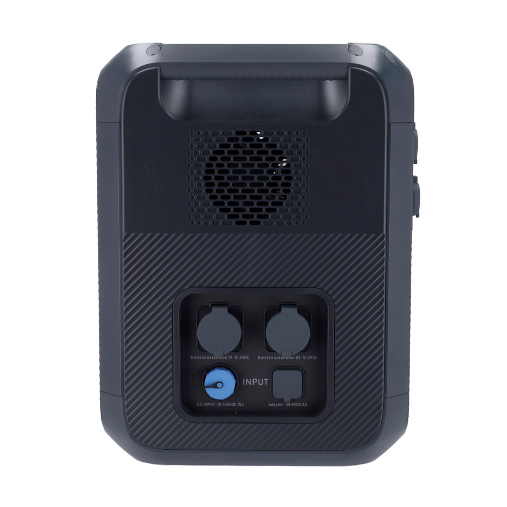 Batteria portatile - Grande capacità 2048Wh - Potenza in uscita 2200W max | LiFePO4 51.2V /40Ah - Uscite multiple - Modalità di ricarica multipla - Touch Screen