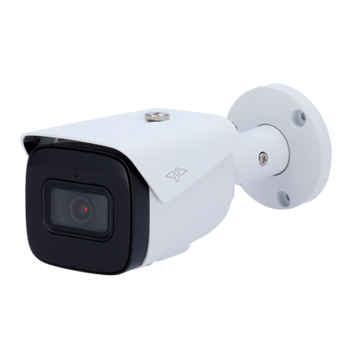 Cámara Bullet IP 4 Megapixel Gama Ultra - 1/2.9” Progressive Scan CMOS - Compresión H.265+ | POE | IP67 - Lente 2.8 mm / LEDs IR Alcance 50 m - Funciones Inteligentes - Alarmas / Audio / Micrófono incorporado