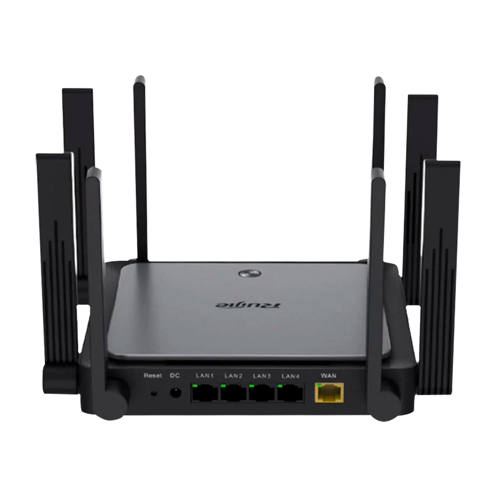 Reyee - Router WiFi Gigabit Mesh 6 AX3200 - 5 Puertos RJ45 10/100/1000 Mbps - 802.11AX quad-stream y banda de 2,4 y 5 GHz - Pequeña oficina/Oficina en casa