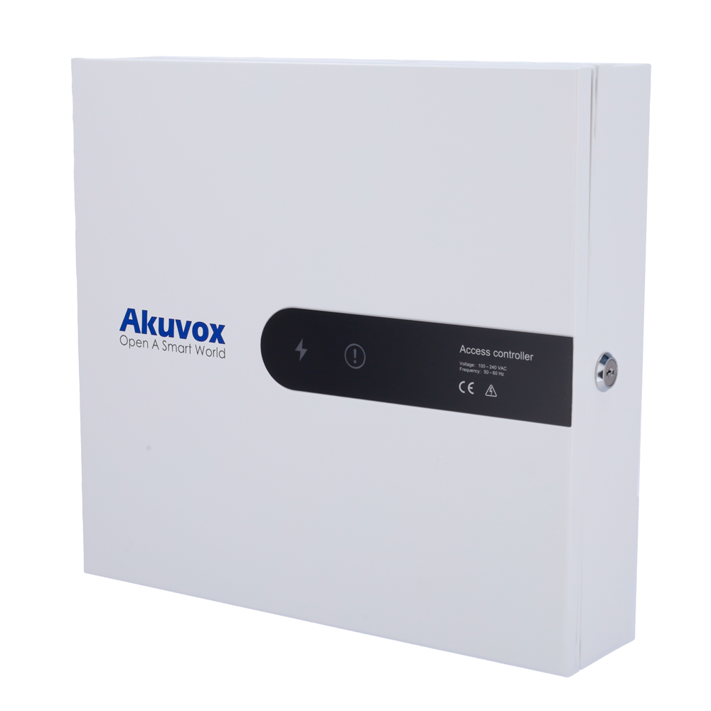 Controller di accessi RFID - Accesso per scheda - Comunicazione TCP/IP | RS485 - 4 entrate Wiegand e 3 RS485 - Uscita relè per due porte - Software Akuvox ACMS | Configurazione web