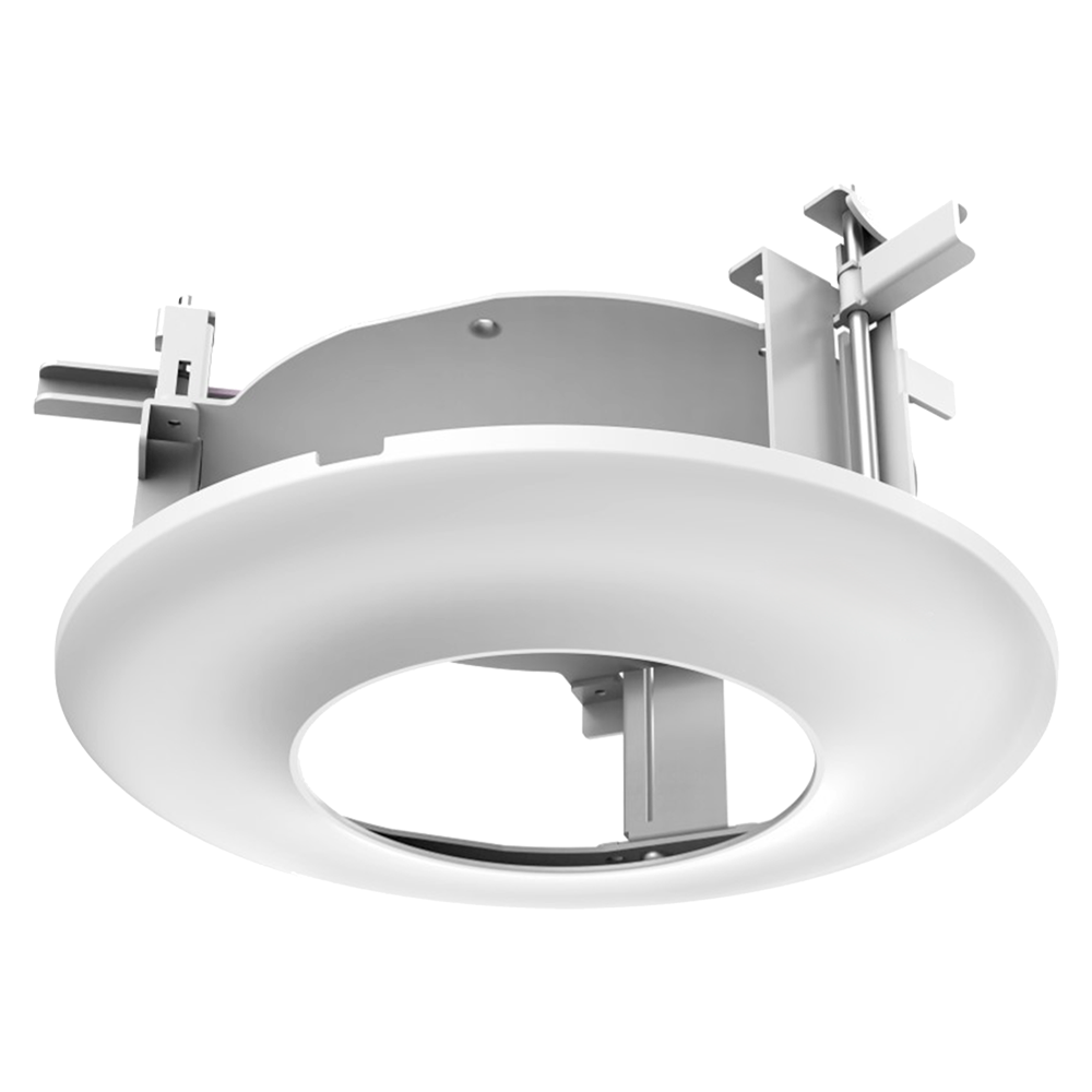 Supporto di arresto - Per telecamere dome - Adatto per esterni - Colore bianco - Carica massima 3Kg - SECC e PC