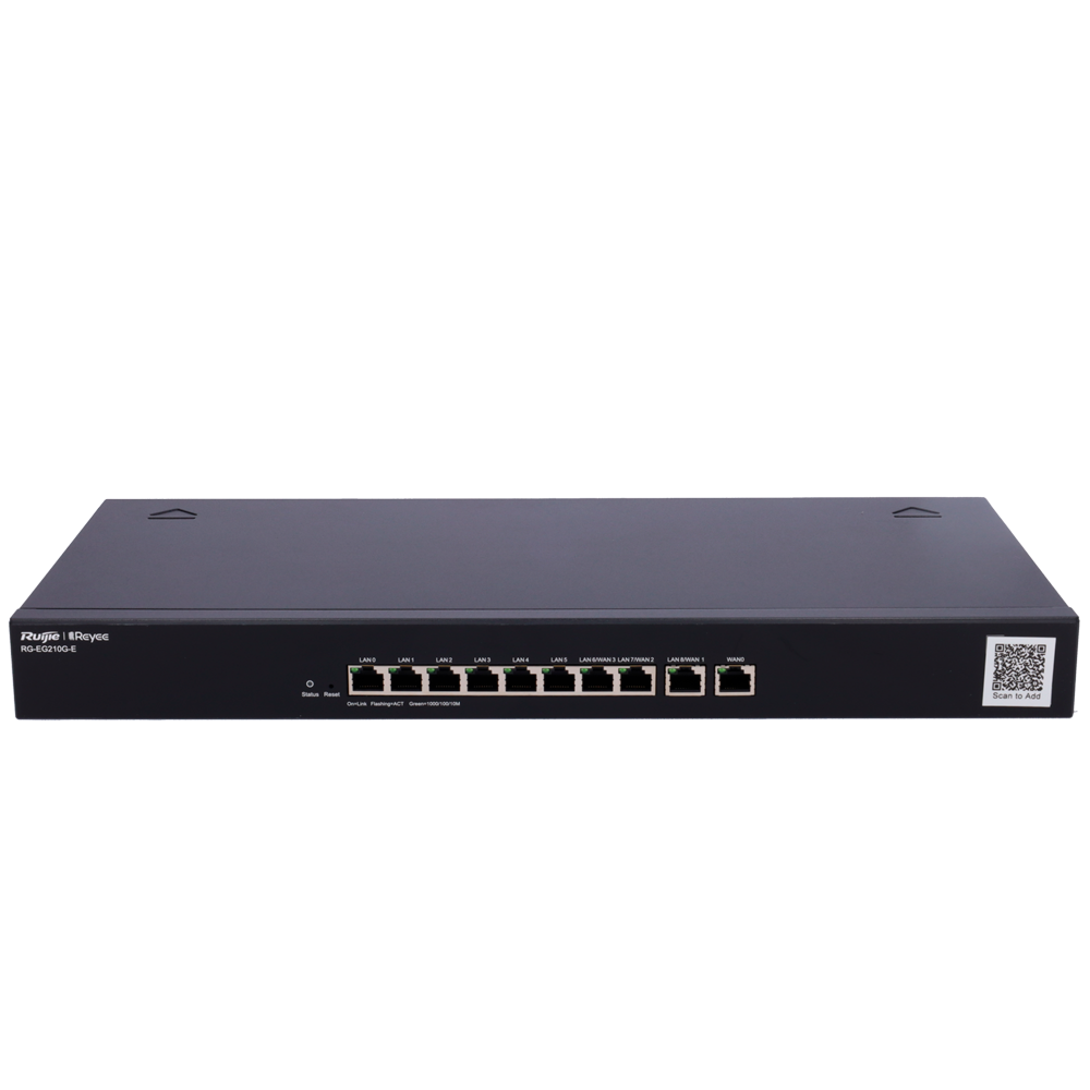 Reyee - Controlador de Router Administrable - 10 Puertos RJ45 10/100 /1000 Mbps - Soporta configuración de hasta 4 puertos como WAN - Hasta 1 Gbps de ancho de banda