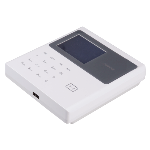 Terminal de control de asistencia ANVIZ - Tarjetas EM y teclado - 10.000 grabaciones / 100.000 registros - TCP/IP, USB Flash - 8 modos de control de asistencia - Software CrossChex y Cloudclocking