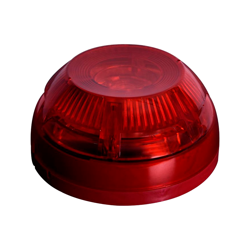 Sirena antincendio cablata per interni - Certificato EN54-3 e EN54-23 - Potenza del suono 100 dB a 1 m - Flash LED - Base bassa per una facile installazione - Alimentazione 24~28 VDC