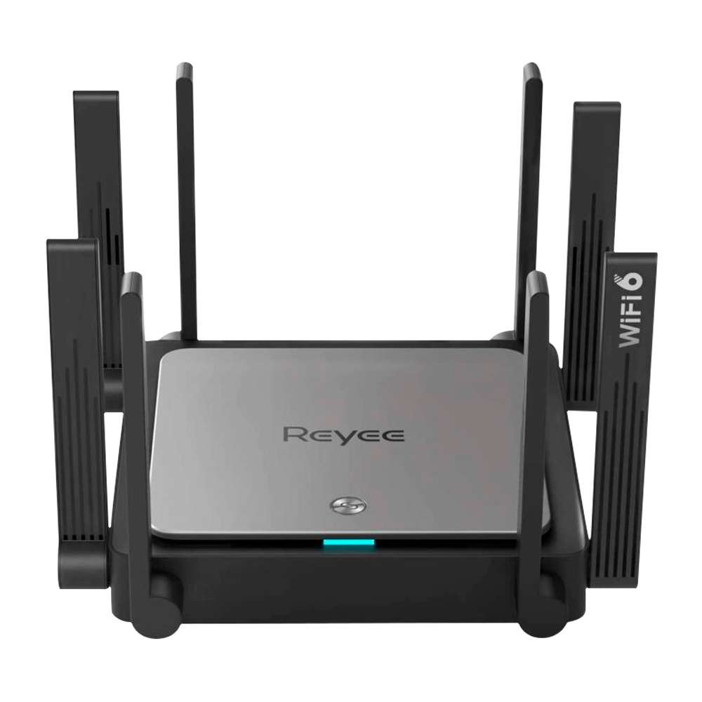 Reyee - Router WiFi Gigabit Mesh 6 AX3200 - 5 Puertos RJ45 10/100/1000 Mbps - 802.11AX quad-stream y banda de 2,4 y 5 GHz - Pequeña oficina/Oficina en casa