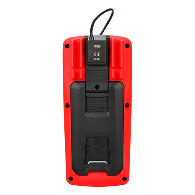 Multímetro digital - Pantalla LCD de hasta 60000 cuentas - Medición de tensión CC y CA hasta 1000V - Medición de intensidad CC y CA hasta 10A - Alta precisión CA con función True RMS - Medición de resistencia, capacitancia y frecuencia - Medición