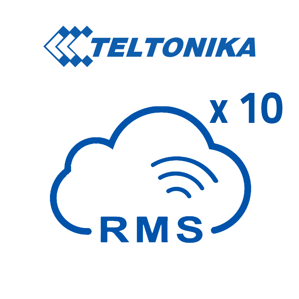 Licenze Piattaforma Teltonika RMS - Pack di 10 Licenze (Crediti) - Monitoraggio remoto Router Teltonika - Configurazione remota Router Teltonika - Gestione Telnet / SFTP / SSH / HTTP / HTTPS - 1 La licenza consente la gestione di 1 router per 1 mese