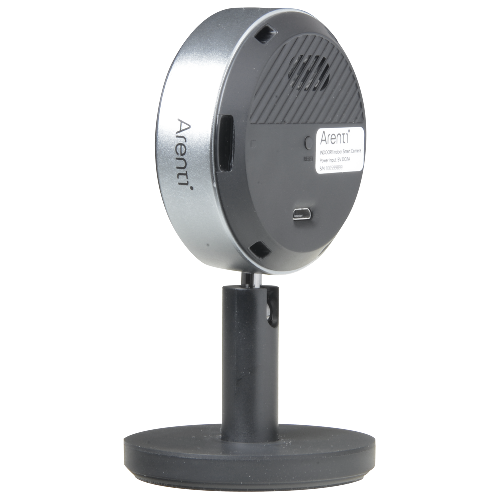 Arenti Optics Telecamera intelligente - Wifi 2.4 GHz | Risoluzione 2K / 3MP - Visione notturna IR fino a 10 m - Registrazione su MicroSD o Cloud - Rilevamento persone : Modalità privacy - App Arenti | Compatibile Google e Alexa