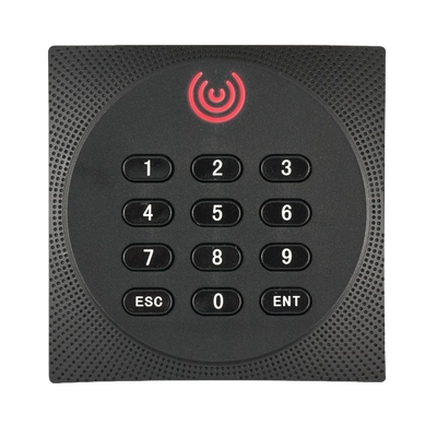 Lector de acceso - Acceso vía EM, MF y MF DESFire y PIN - Indicador LED y acústico - RS485 ZKTeco | OSDP - Compatible con controladores ZKTeco - Apto para exterior IP64