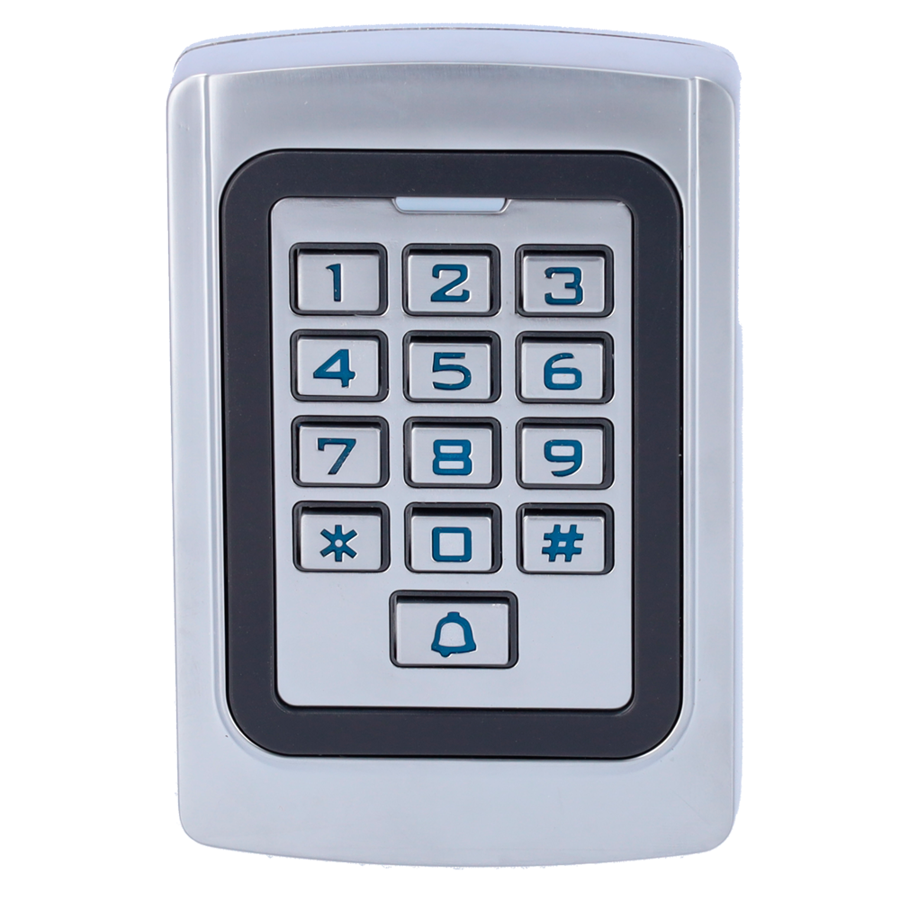 Controllo accessi autonomo - Accesso tramite scheda EM, PIN e App - Uscita relè, allarme e cicalino - Wiegand 26 e WiFi | Controllo presenze - App Tuya Smart per la gestione e le aperture da remoto - Adatto per esterni IP68