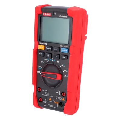 Multímetro digital True RMS - Medición de voltaje en DC y AC hasta 1000V - Medición de intensidad en DC y AC hasta 10A - Medición de resistencia y capacitancia - Buzzer para test de continuidad | Test de diodos