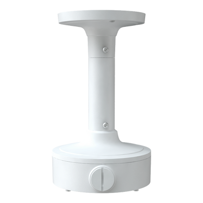 Soporte techo Safire Smart - Altura 235.9 mm - Diámetro de la base para cámaras 139.3mm - Apto para uso en exterior - Color blanco - Fabricado en aleación de aluminio