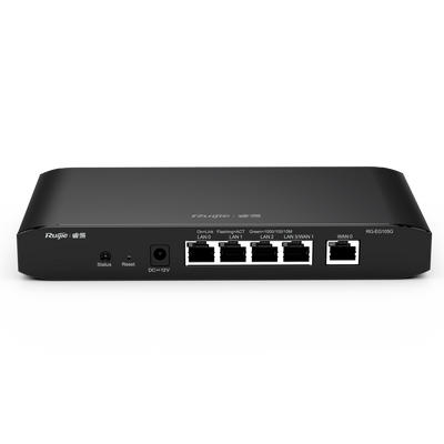 Reyee Router Controller Cloud -  5 Porte RJ45 10/100 /1000 Mbps - Supporta fino a 2 WAN per il failover o il bilanciamento - Fino a 500Mbps di larghezza di banda - Server VPN IPSec, L2TP, PPTP - Controllo intelligente della larghezza di banda
