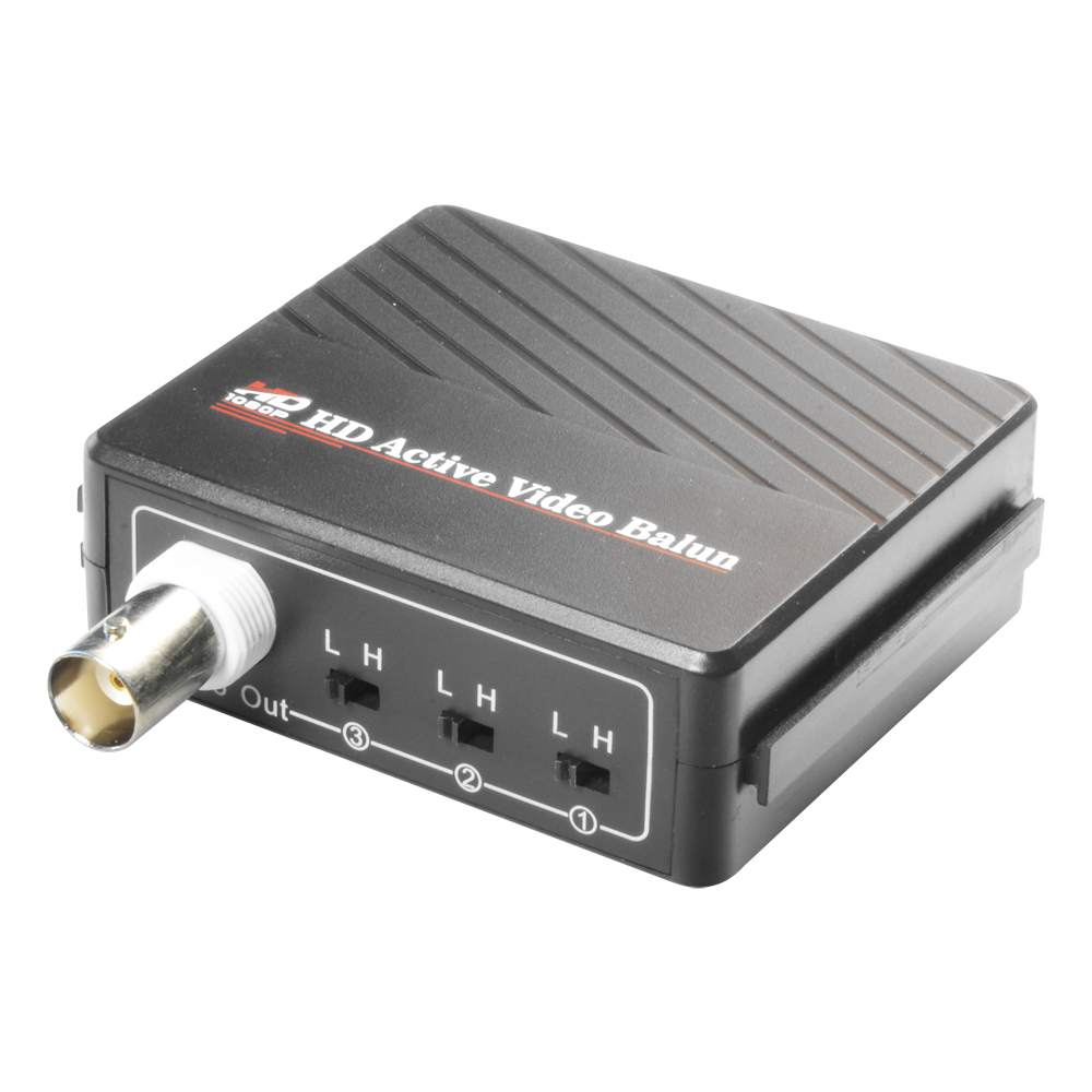 Ricetrasmittente attiva - Ottimizzato per HDTVI / HDCVI / AHD - 1 canale video - BNC/UTP 4 pins - Distanza: 400 ~ 700 m - Ricevitore / Compatibile con BA615A-TX