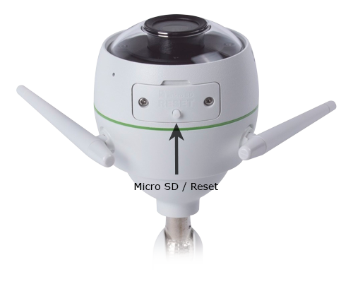 Telecamera Wifi Megapixel Ezviz 2Megapixel - Compressione H.264 - Lente 4 mm / IR 30 m - Microfono - Wifi a lungo raggio - Adatta per esterni IP66