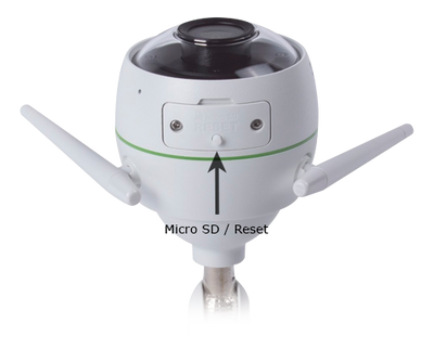 Telecamera Wifi Megapixel Ezviz 2Megapixel - Compressione H.264 - Lente 4 mm / IR 30 m - Microfono - Wifi a lungo raggio - Adatta per esterni IP66