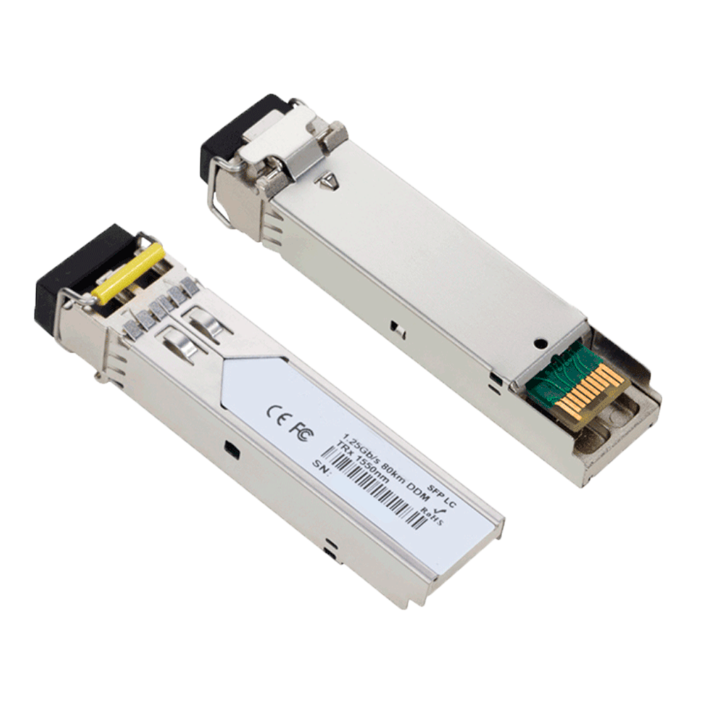 Modulo Transceiver SFP - TRx 1550 nm - Fibra Monomodale - Tipo di connettore LC duplex - Massimo 80 km - 1.25Gb/s - 1000Base-ZX