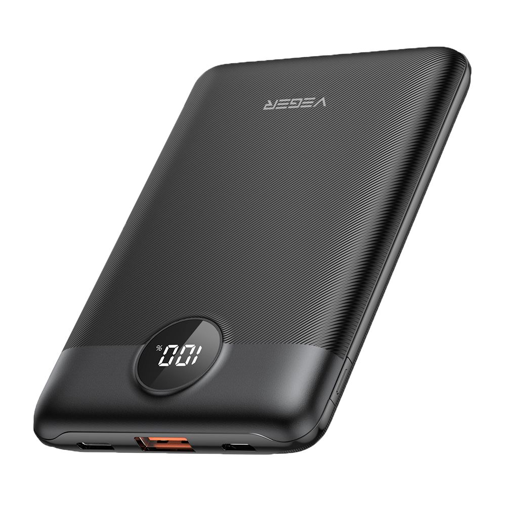 VEGER - Batería externa - Capacidad 10000 mAh - Voltaje 3.85 V /Polímero de litio - Capacidad nominal 6000 mAh - Potencia 38.5 Wh