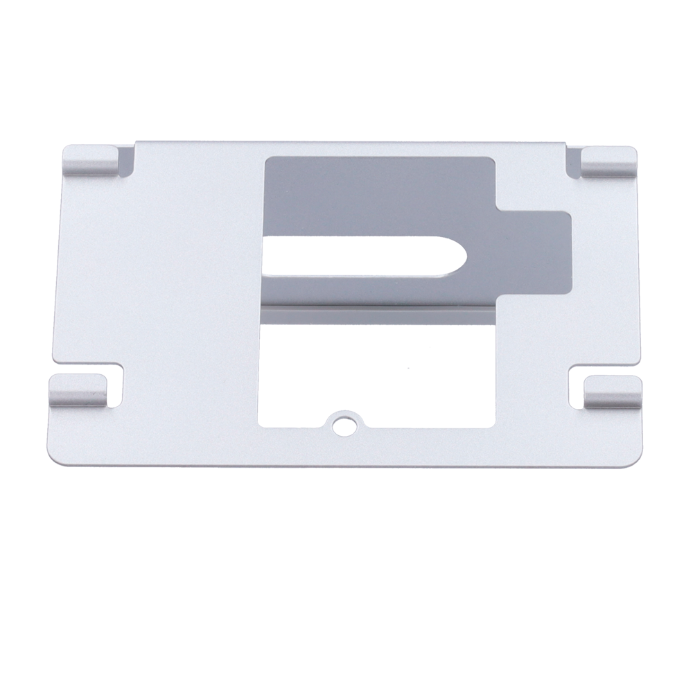 table support - Specific for video intercoms - Compatible with Hikvision monitors - Connection holes - 86 (I) x 122 (W) x 64 (L) mm - Made of SUS304 stainless steel