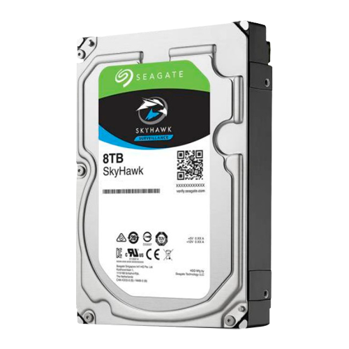 Disco duro Seagate Skyhawk - Capacità 8 TB - Interfaccia SATA 6 GB/s - Modello ST8000VX004 - Speciale per Videoregistratori - Da solo o installato su DVR