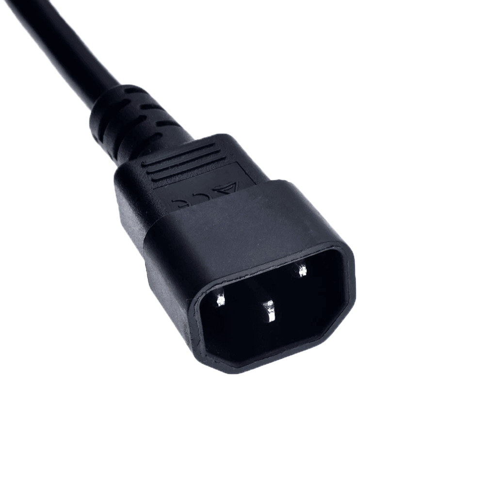 Cable de alimentacion - Para CPU - Conector C13 a  C14 - 250VAC / 10A - 200cm de largo