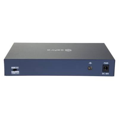 Switch PoE - 8 puertos PoE + 1 Uplink RJ45 - Velocidad 10/100 Mbps - Un total de 60 W para todos los puertos - 2 puertos Hi-PoE - Estándar IEEE802.3af (PoE)