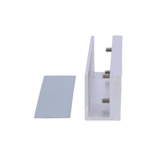 Perfil en U para ventosas - Compatible con YF-180XX - Apertura tanto exterior como interior - Para puertas de cristal sin marco - Grosor del cristal entre 8-15 mm - Fabricado en duraluminio