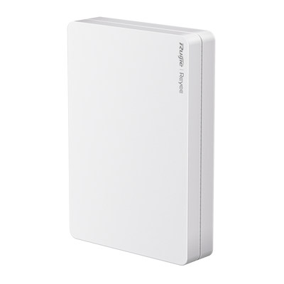 Reyee - AP de Pared Omnidireccional Wi-Fi 6 - Frecuencia 2.4 y 5 GHz / 160MHz Ancho de Canal - Rendimiento Wi-Fi hasta 3000 Mbps - Antenas MU-MIMO 2x2 en 2.4GHz, 2x2 en 5GHz - Instalación cajas mecanismo / 4 Puertos RJ45