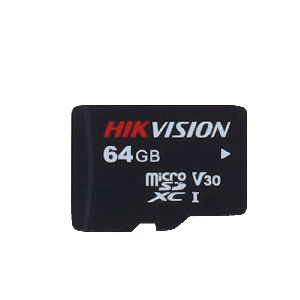 Scheda di memoria Hikvision - Tecnologia 3D TLC NAND - Capacità 64 GB - Classe 10 U3 V30 - Più di 3000 cicli di lettura/scrittura - Adatto per dispositivi di Videosorveglianza