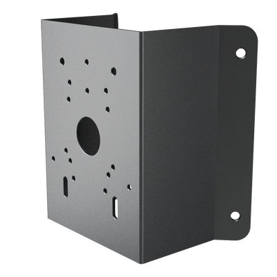 Staffa angolare Safire Smart - Per telecamere bullet o dome - In acciaio laminato SPCC - Colore grigio - Passacavo