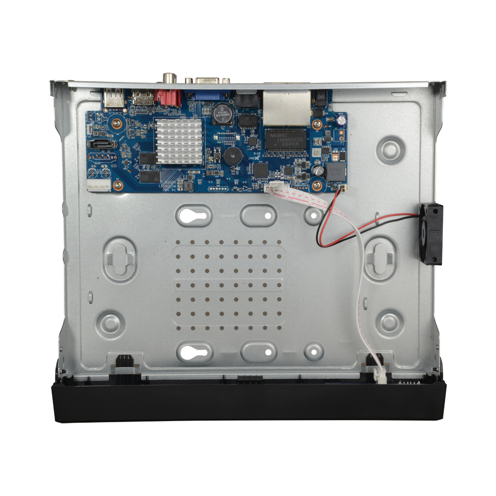 Videoregistratore X-Security NVR per telecamare IP - 4 CH video IP e 4 porte PoE - Risoluzione massima di registrazione 12 Mpx - 1 CH riconoscimento facciale - 2 CH riconoscimento di persone e veicoli - Compressione H.265+