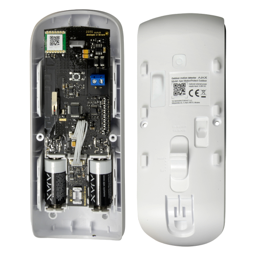 Rilevatore PIR per esterni Ajax - Senza fili 868 MHz Jeweller - Doppio PIR / Rilevazione 15 m - Antimasking / Immune ad animali domestici - Distanza in spazio aperto 1200 m - Uso esterni IP54 - Innowatt