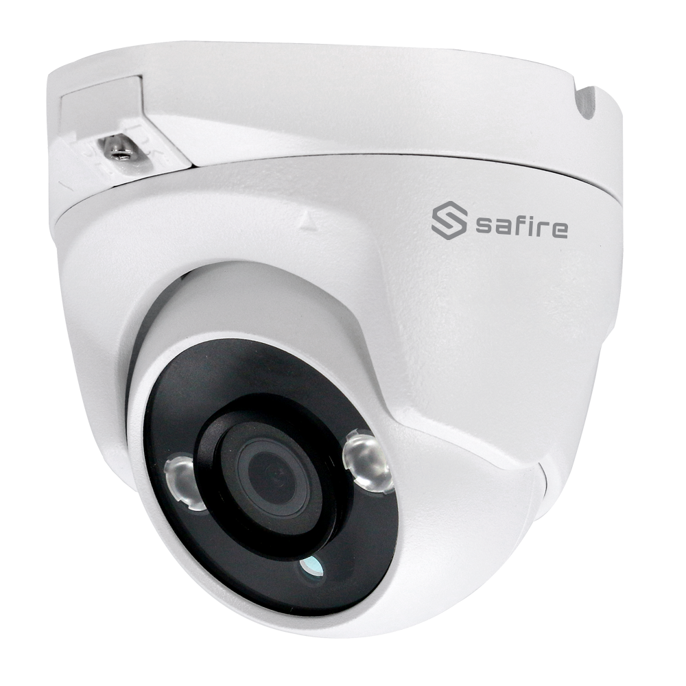 Telecamera Turret Safire Gamma ECO - Uscita 4 en 1 / Risoluzione 3K (2880x1620) - High Performance CMOS 3K (5Mpx 16:9) - Ottica 2.8 mm - IR Matrix LED Portata 30 m - Waterproof IP66