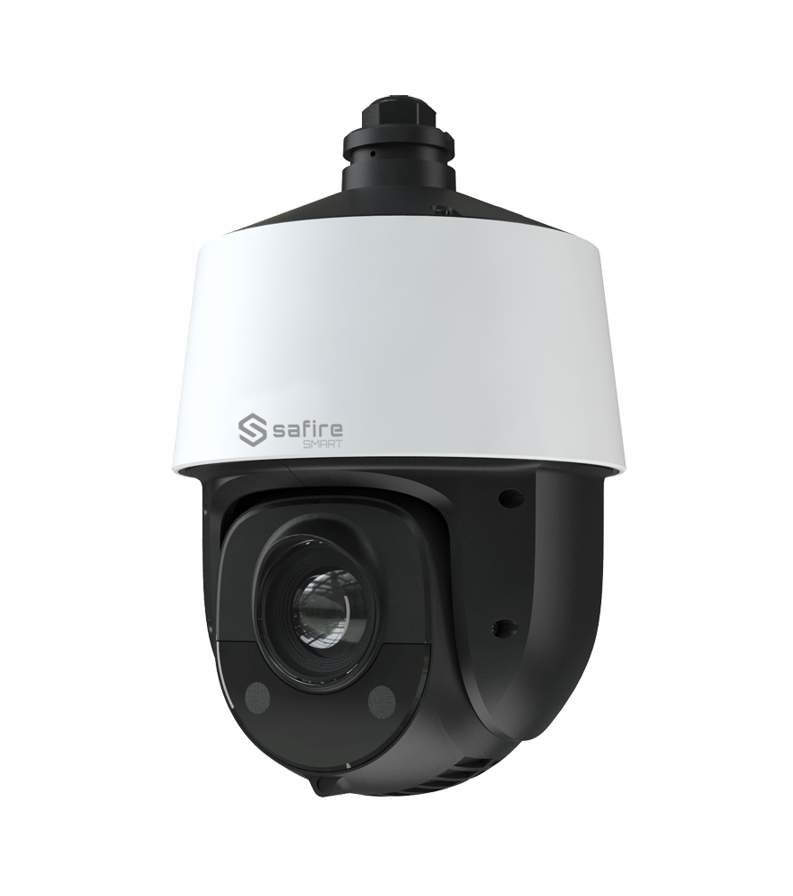 Safire Smart
 - Telecamera PTZ IP gamma E1 Intelligenza Artificiale - Risoluzione 2 Megapixel (1920x1080) - Zoom ottico 15 mm | IR 200m - Autotracking di persone e veicoli - Waterproof IP66 | PoE (IEEE802.3af)