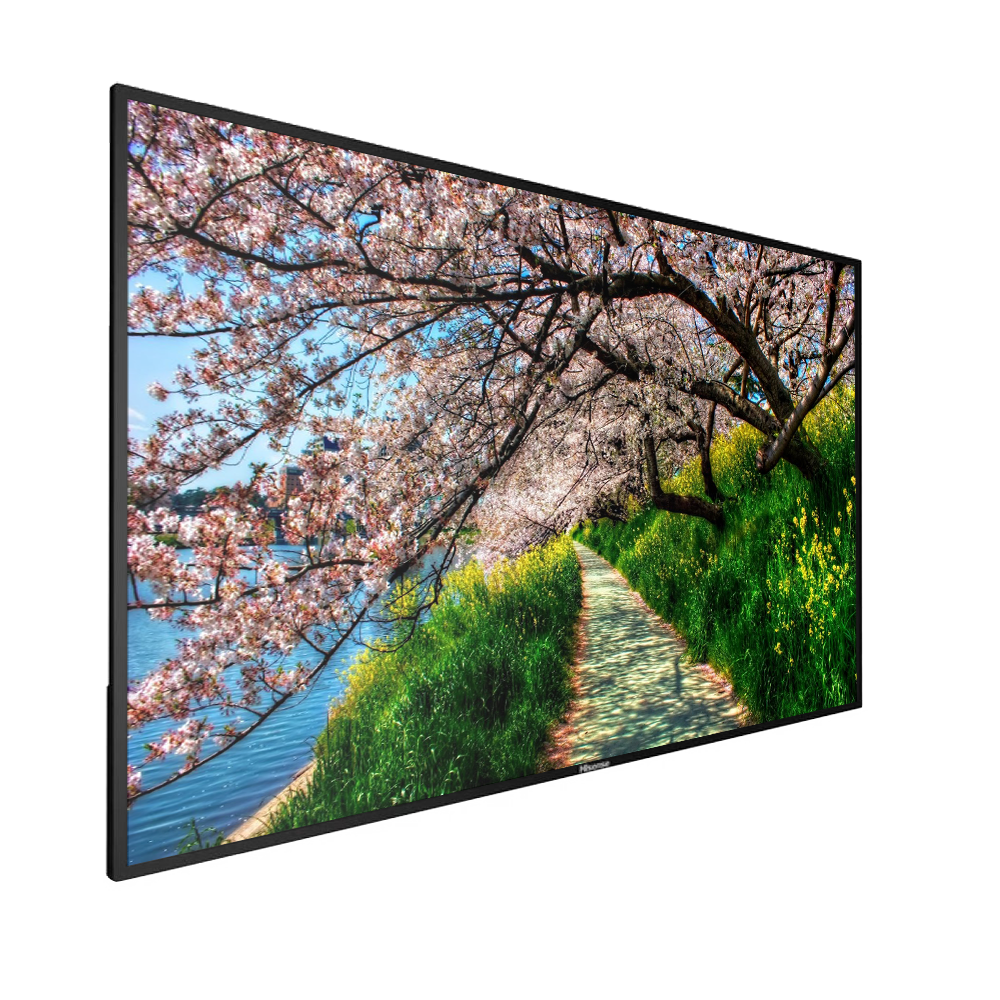 Monitor HISENSE DLED 4K 86" | Serie E - Progettato per negozi e ristoranti - Risoluzione 3840x2160 - 2 ingressi HDMI 2.0 - Angolo di visione di 178° - Audio | Altoparlanti integrati