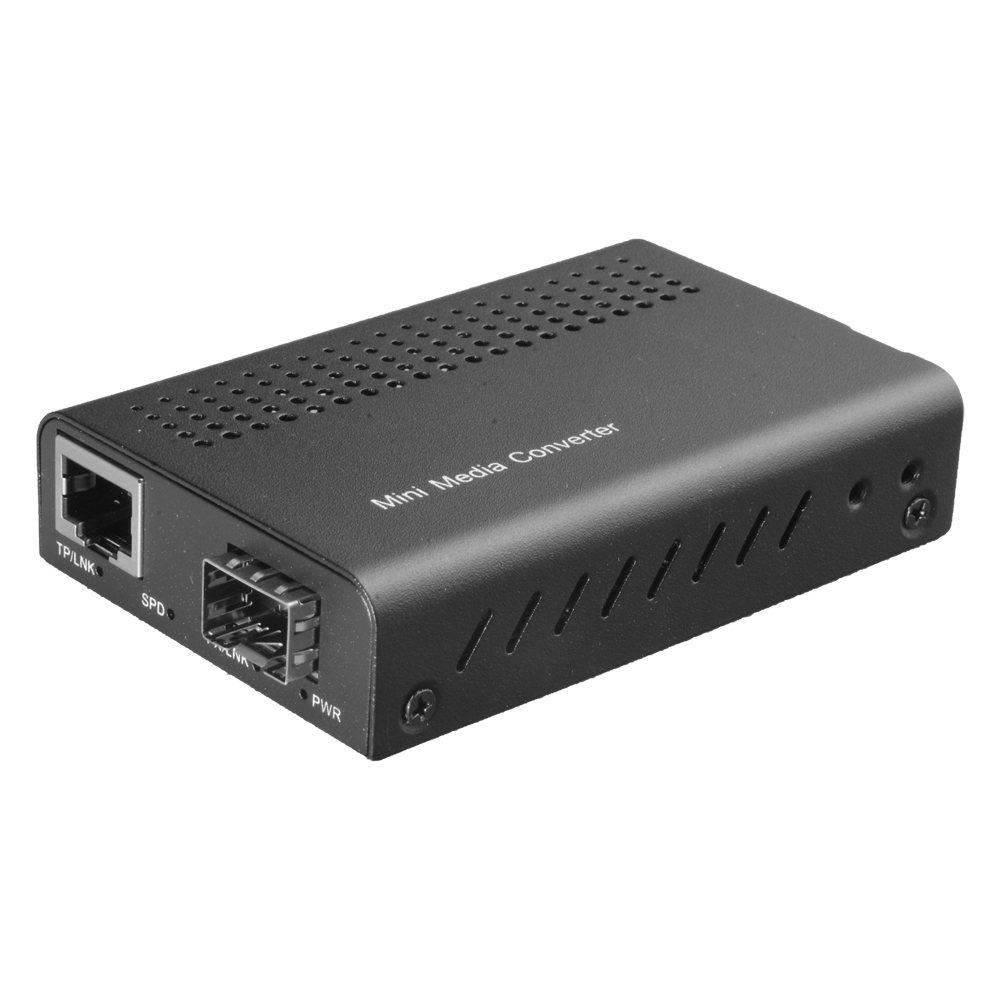 Convertidor de medios - 1x Ethernet RJ45 - 1x SFP - Fast Ethernet - 10/100 Base-TX - Tamaño pequeño