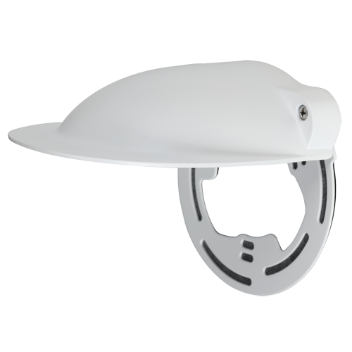 Funda para lluvia - Para cámaras domo - Apto para exterior - Aluminio y SGCC - 127 x 129,3 x 147 mm - Color blanco