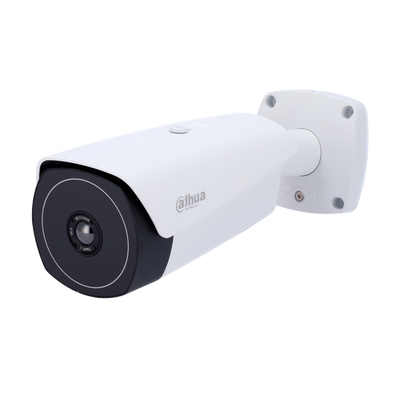 Telecamera termica IP - 640x512 VOx - Sensibilità termica < 40mK - Consente la misurazione della temperatura - Rilevazione antincendio e allarme - Audio | Allarmi | Scheda SD
