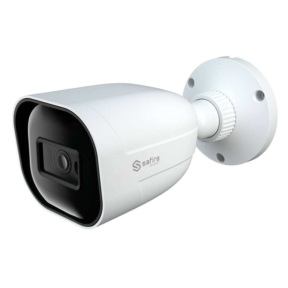 Safire Smart - Cámara Bullet 4 en 1 Gama B1 - 2 Mpx (1920x1080) , 1/3" CMOS  - lente 2.8 | IR alcance 30 m - DWDR, HLC, BLC, AGC - Impermeable IP67