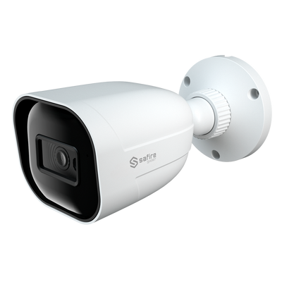 Safire Smart - Cámara Bullet 4 en 1 Gama B1 - 2 Mpx (1920x1080) , 1/3" CMOS  - lente 2.8 | IR alcance 30 m - DWDR, HLC, BLC, AGC - Impermeable IP67